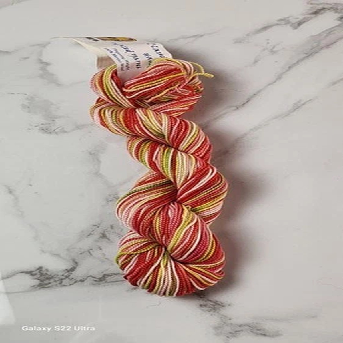 1 Hank CLAUDIA HAND PAINTED YARN Red Wagon Fingering 175 Yards 100% Merino