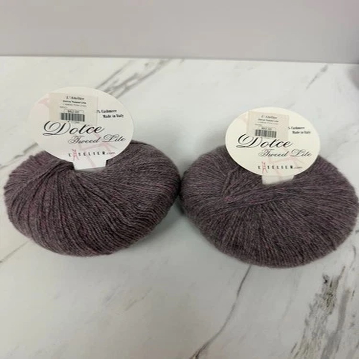 2 Skein of L'Atelier* DOLGE *TWEED LITE * 100% Cashmere * Color 55001* 54762