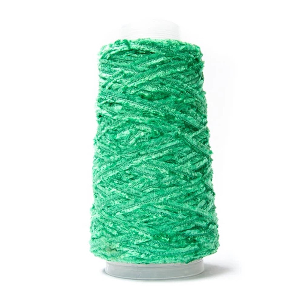 500G CONE 1.8NM 100% NYLON FEATHER YARN GREEN FD157