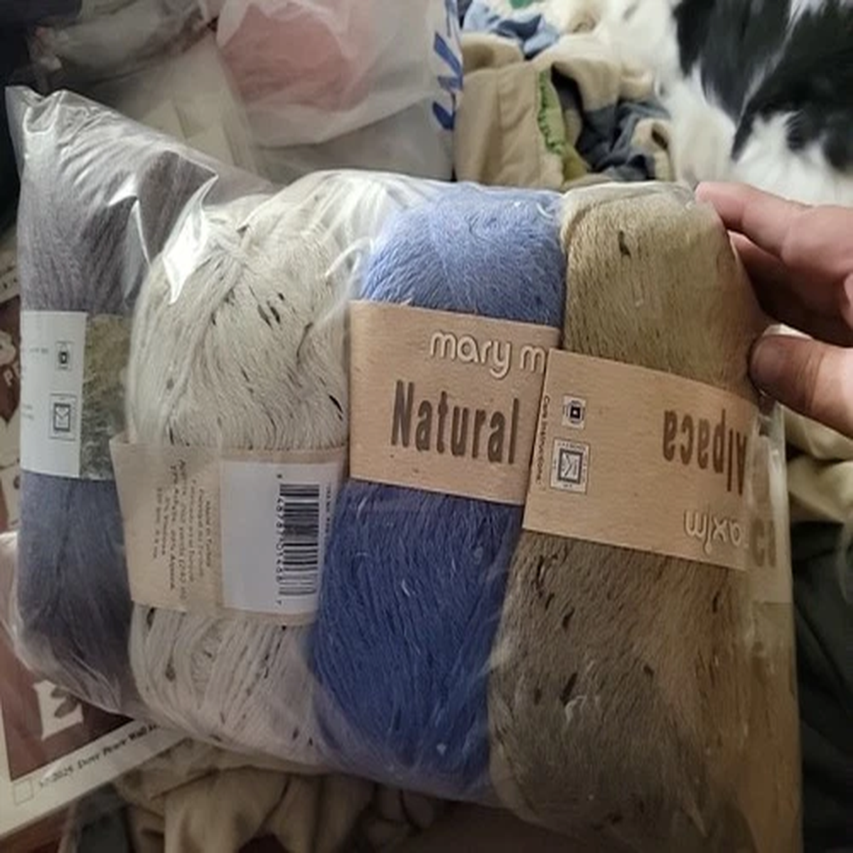 8x Mary Maxim Natural Alpaca And Woodlands 4 Colors