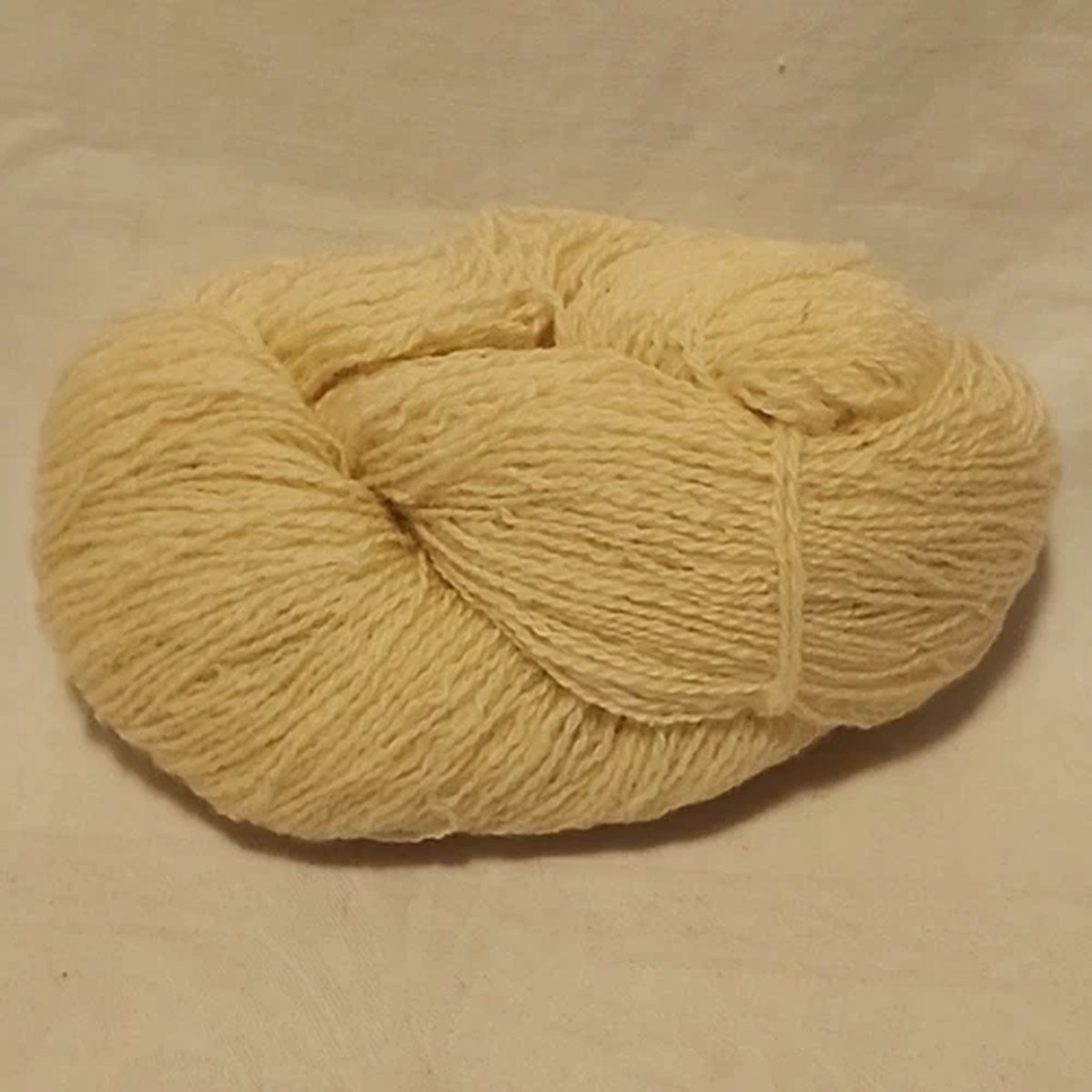 Hand Spun Undyed Wool Yarn 2 Ply 4 Oz 1 Hanks