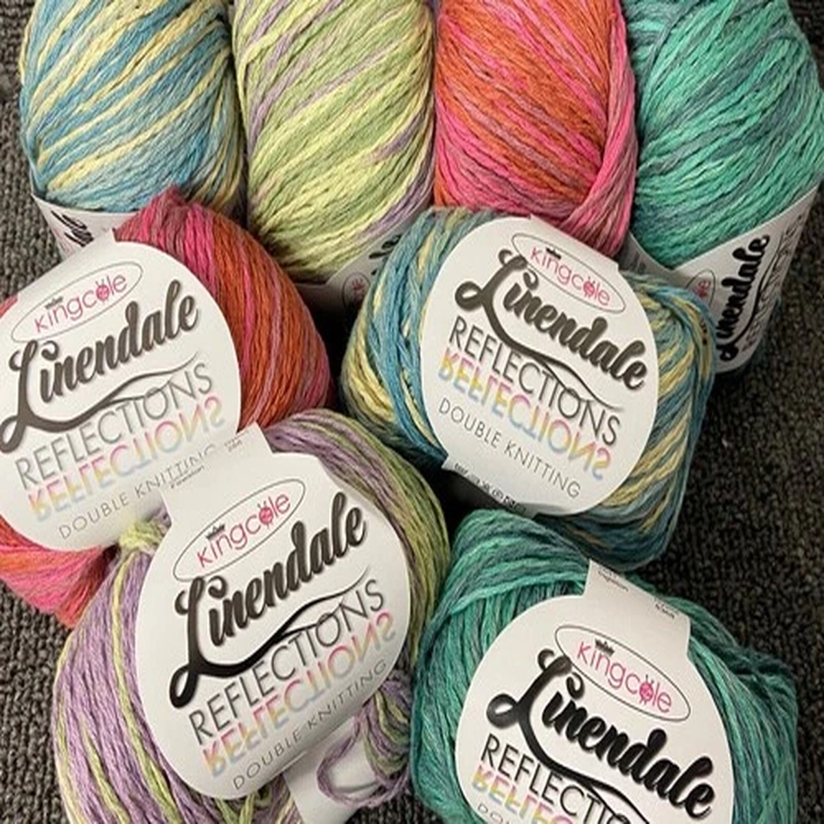 King Cole Linendale Reflections Double Knit DK Linen Cotton Wool Yarn per 50g