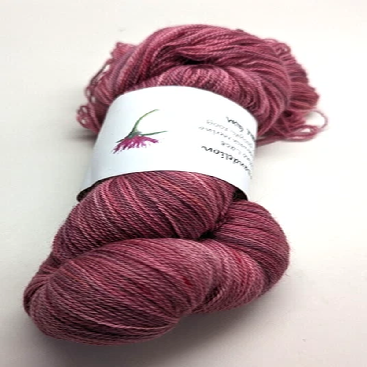Pink Dandelion Handpaint 100% Superwash Merino Lace - 100g/950yds Bubblegum