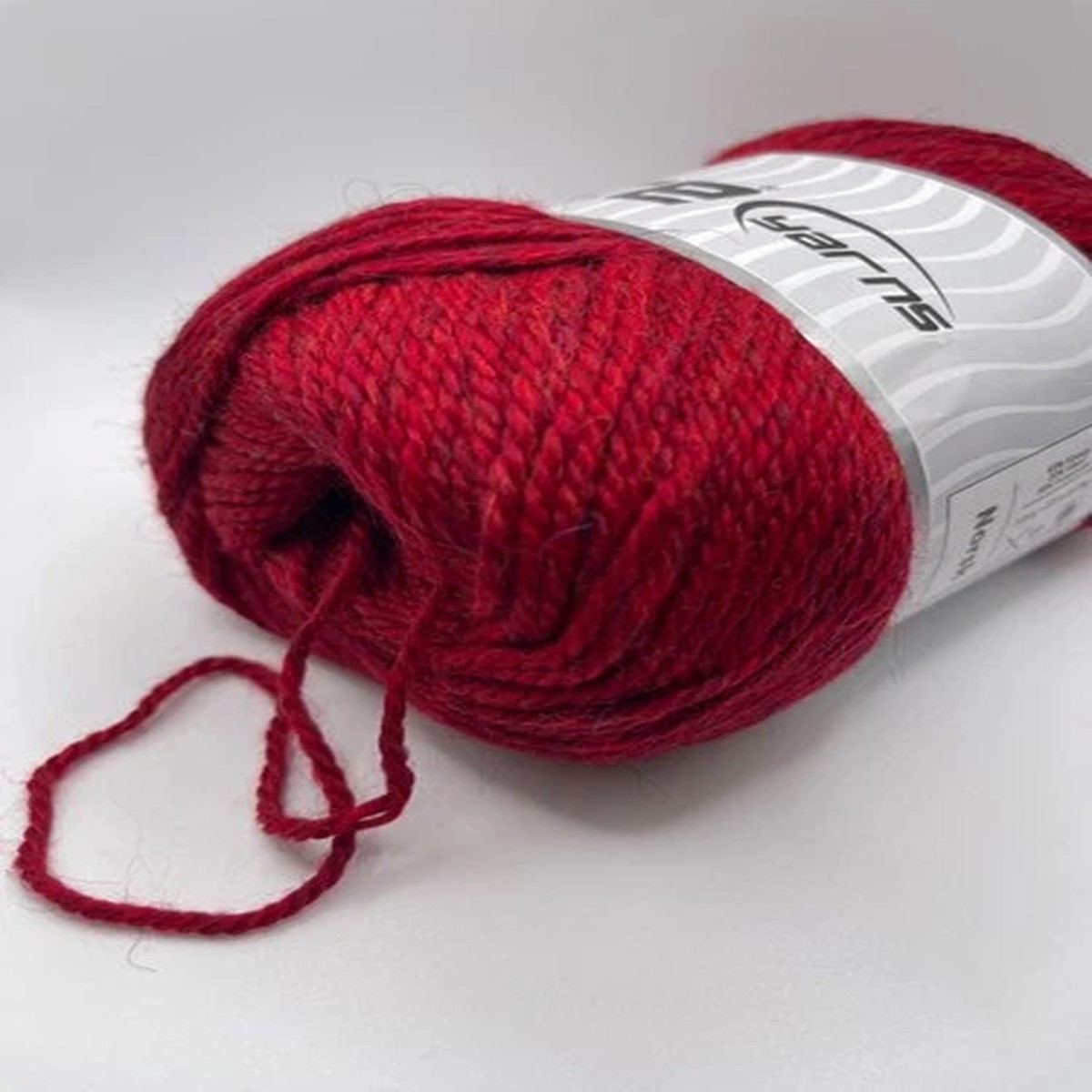 Red Melange Norsk Yarn 51616 Ice Yarns Soft Alpaca Wool Nylon Blend DK 100g 240y