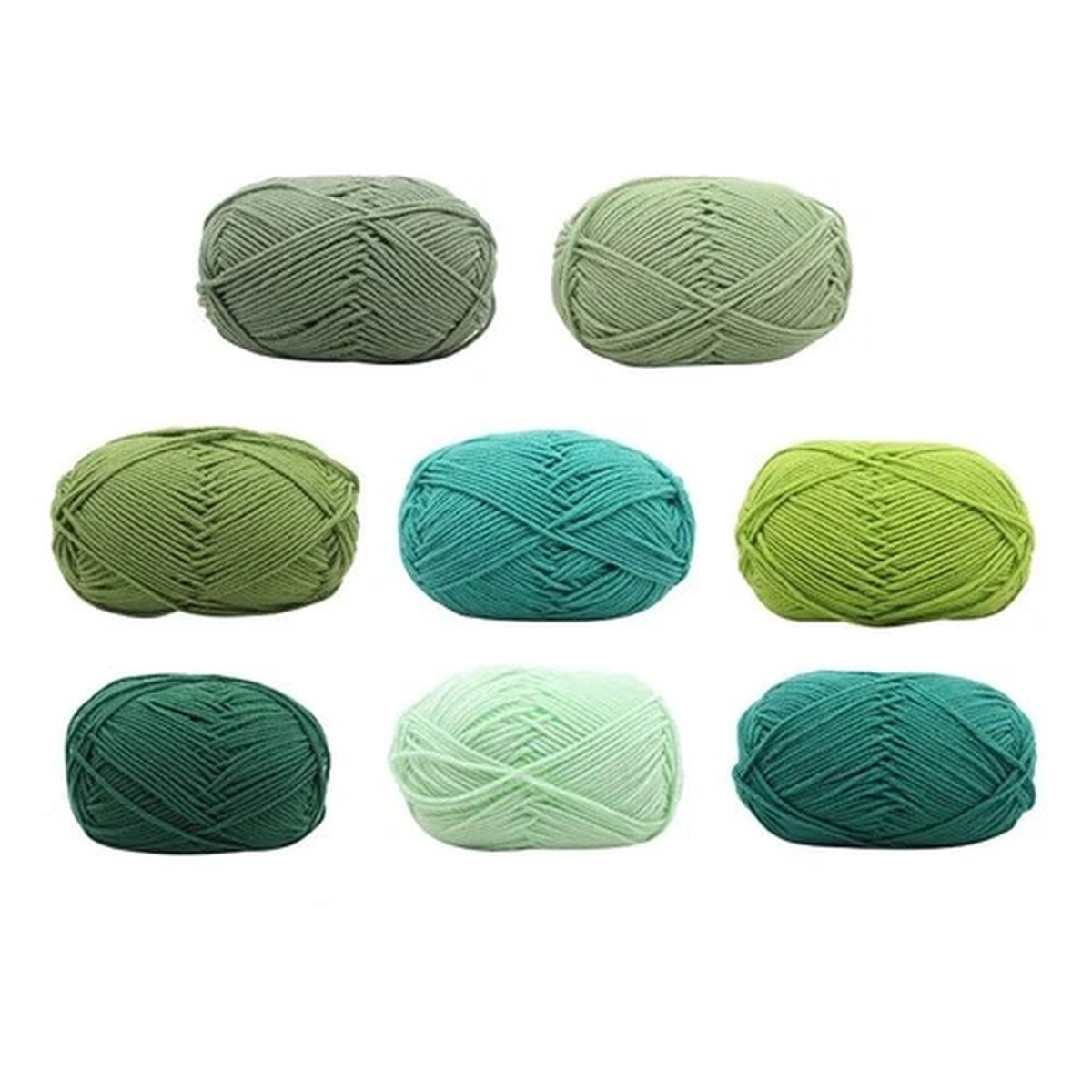 Reusable Cotton Knitting Yarn Green Durable Yarn for Sewing and Knitting