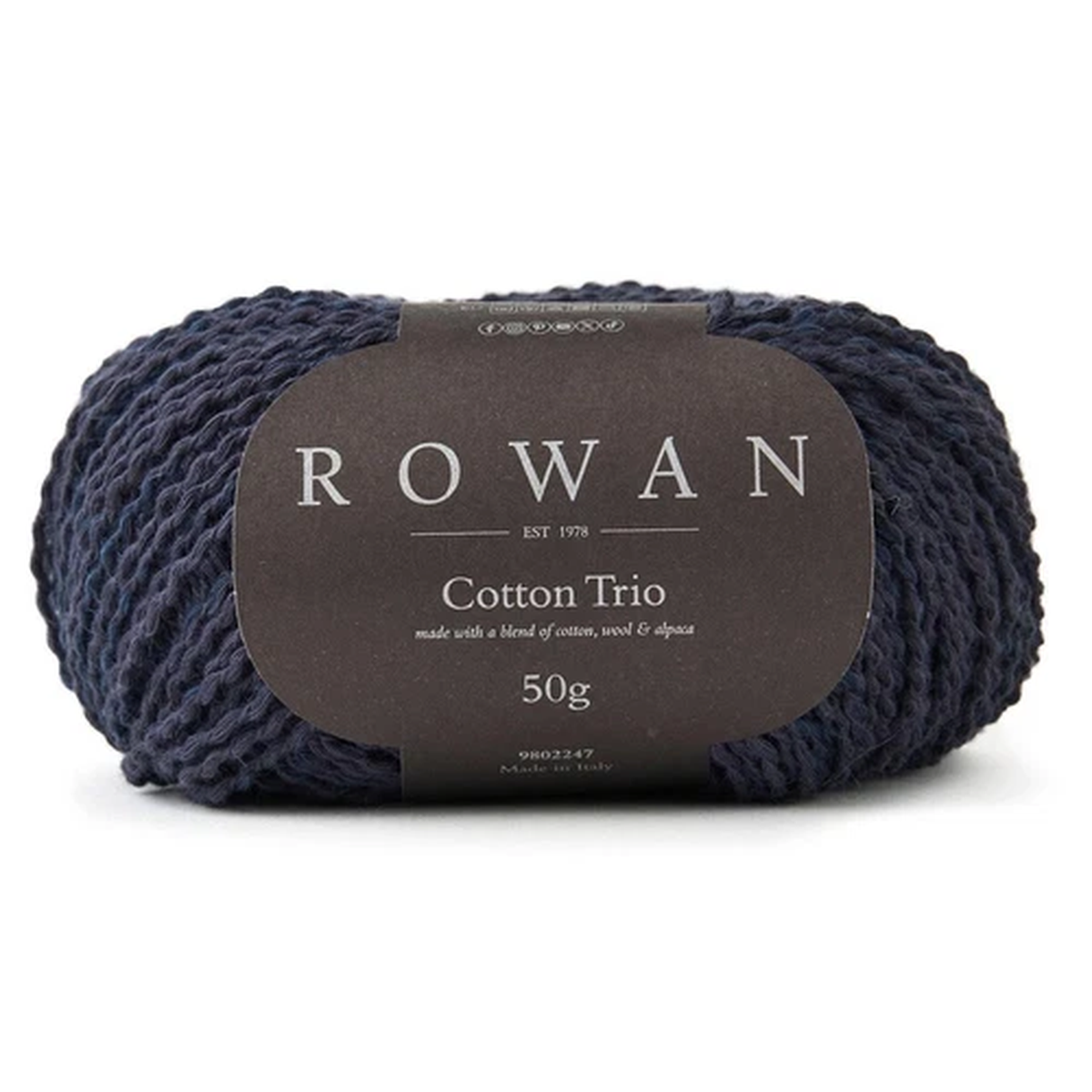 Rowan ::Cotton Trio #119:: cotton wool alpaca yarn Charcoal