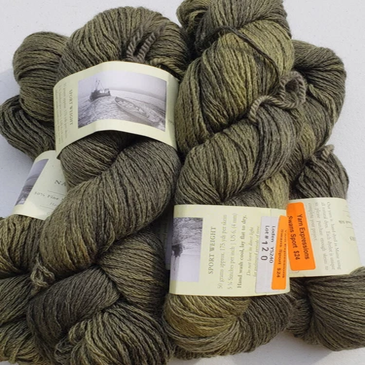 Swans Island Natural Colors MerinoSilk Sport yarn Discontinued Single Skein SALE