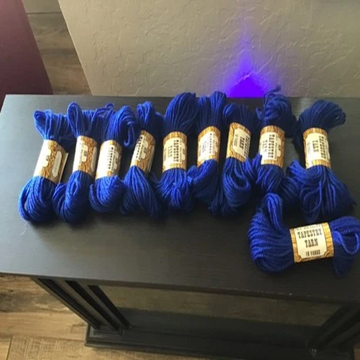 Tapestry Yarn Polyestry DEEP BLUE COLOR