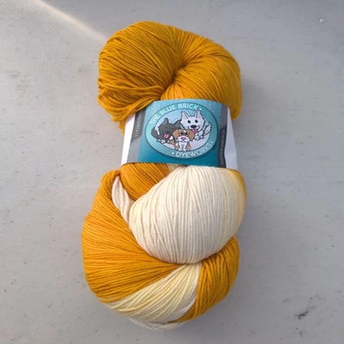 The Blue Brick Dyeworks Killarney Mammoth Gradient Superwash Merino Frith Orange