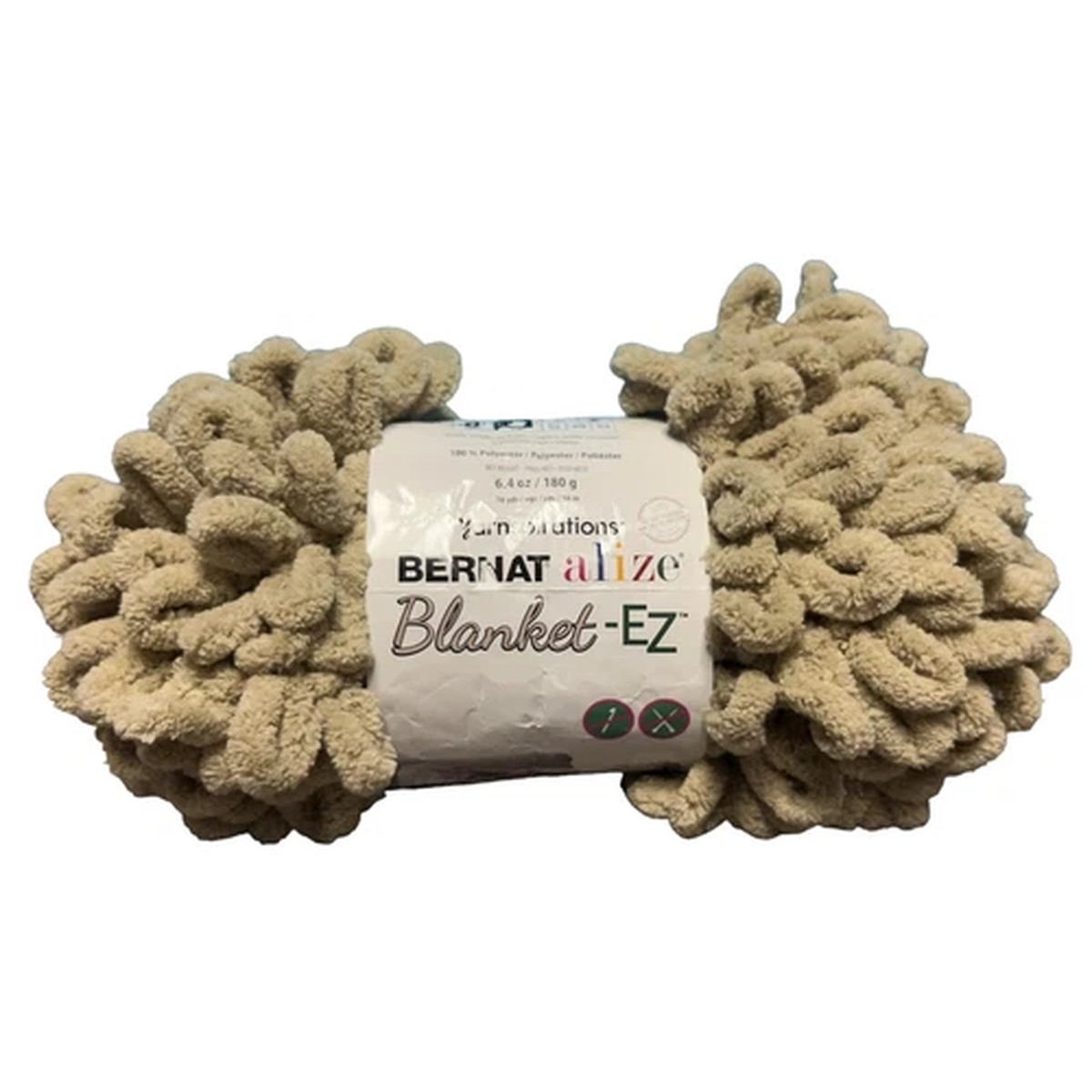 Bernat Alize Blanket-EZ Yarn Almond 100% Polyester 7 Jumbo 180g 6.4oz 16m 18yds