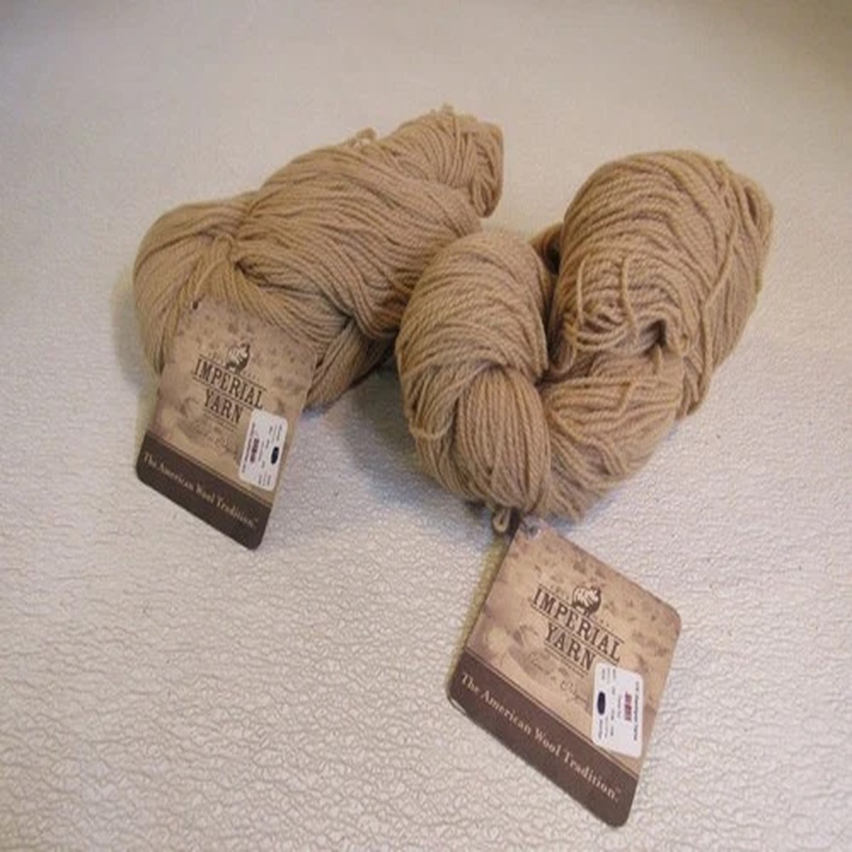 Imperial Yarn Two Ply 6.0 Sport Yarn Wild Rye 2 Skeins 395 Yards Each Gold