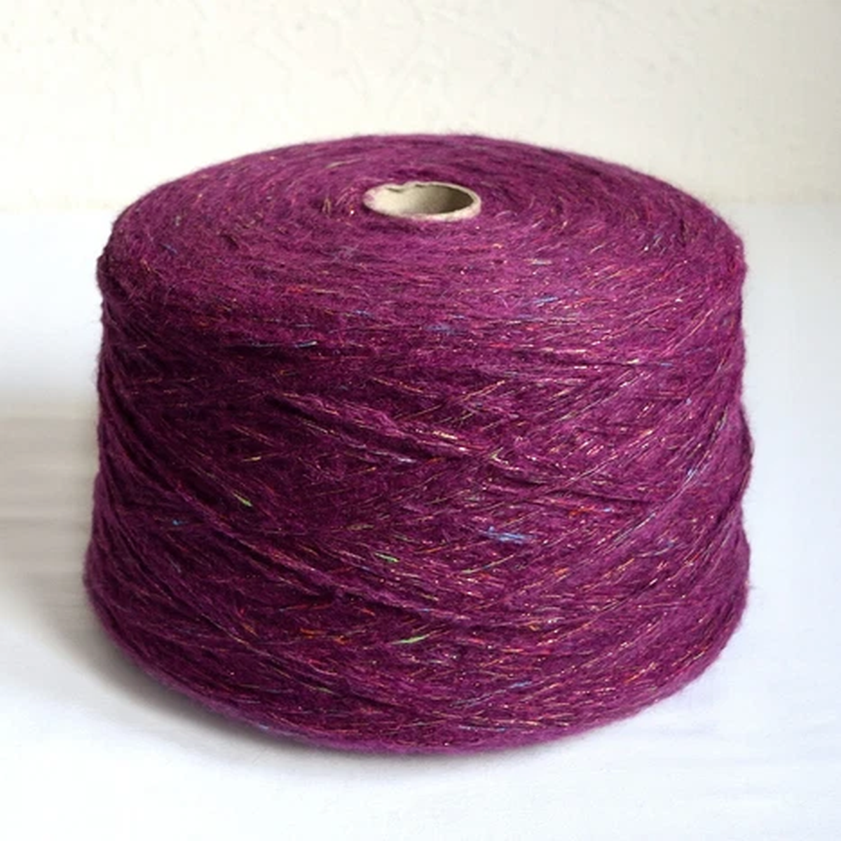 Italian Alpaca - Wool - Lurex Yarns, 2.86 lb / 1300 grams cone