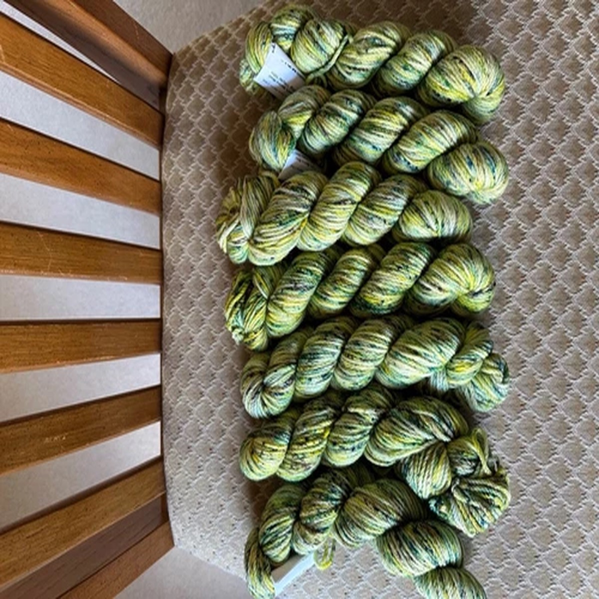 Koigu Kersti 100% Hand-painted Merino Crepe Yarn - Lot of 7 Green 50g