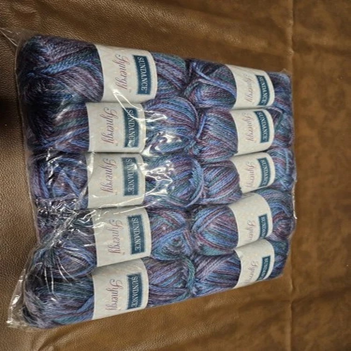 Sundance Synergy Wool Blend Gradient Yarn Color Purple Taffy Lot Of 10 X 76 Yard