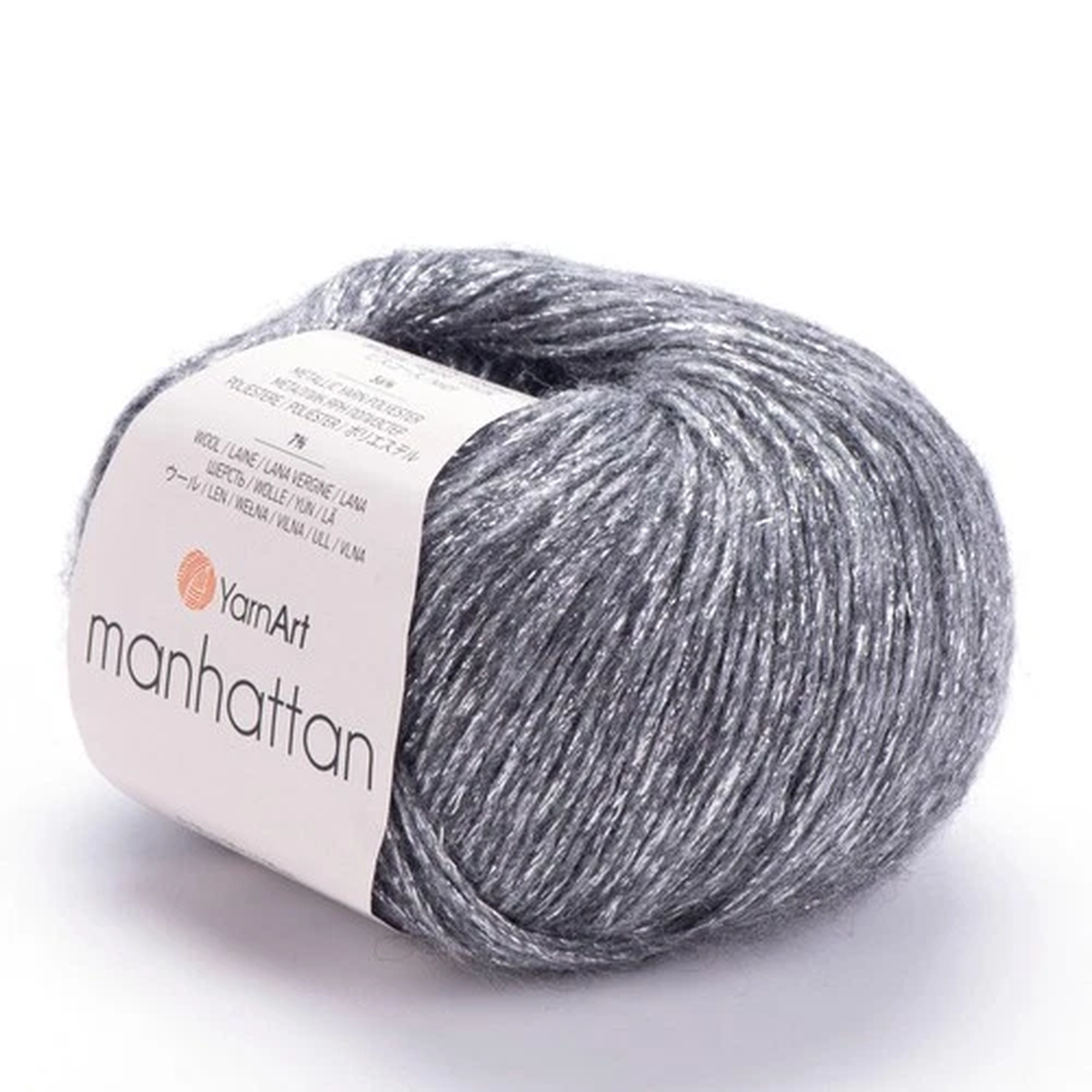 Yarnart Manhattan Soft Wool Blend Yarn 200M Sport Weight With Metallic Threads