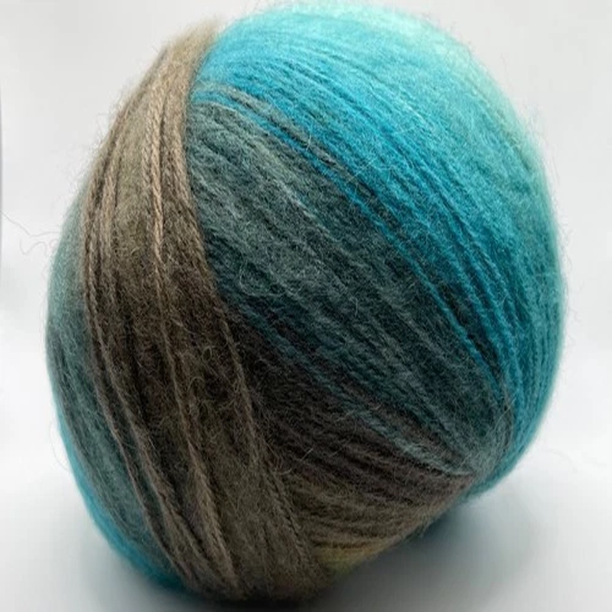 Angora Design 61200 Ice Yarns Fine Acrylic Angora Wool Bl 100gr 601yd Blue Brown