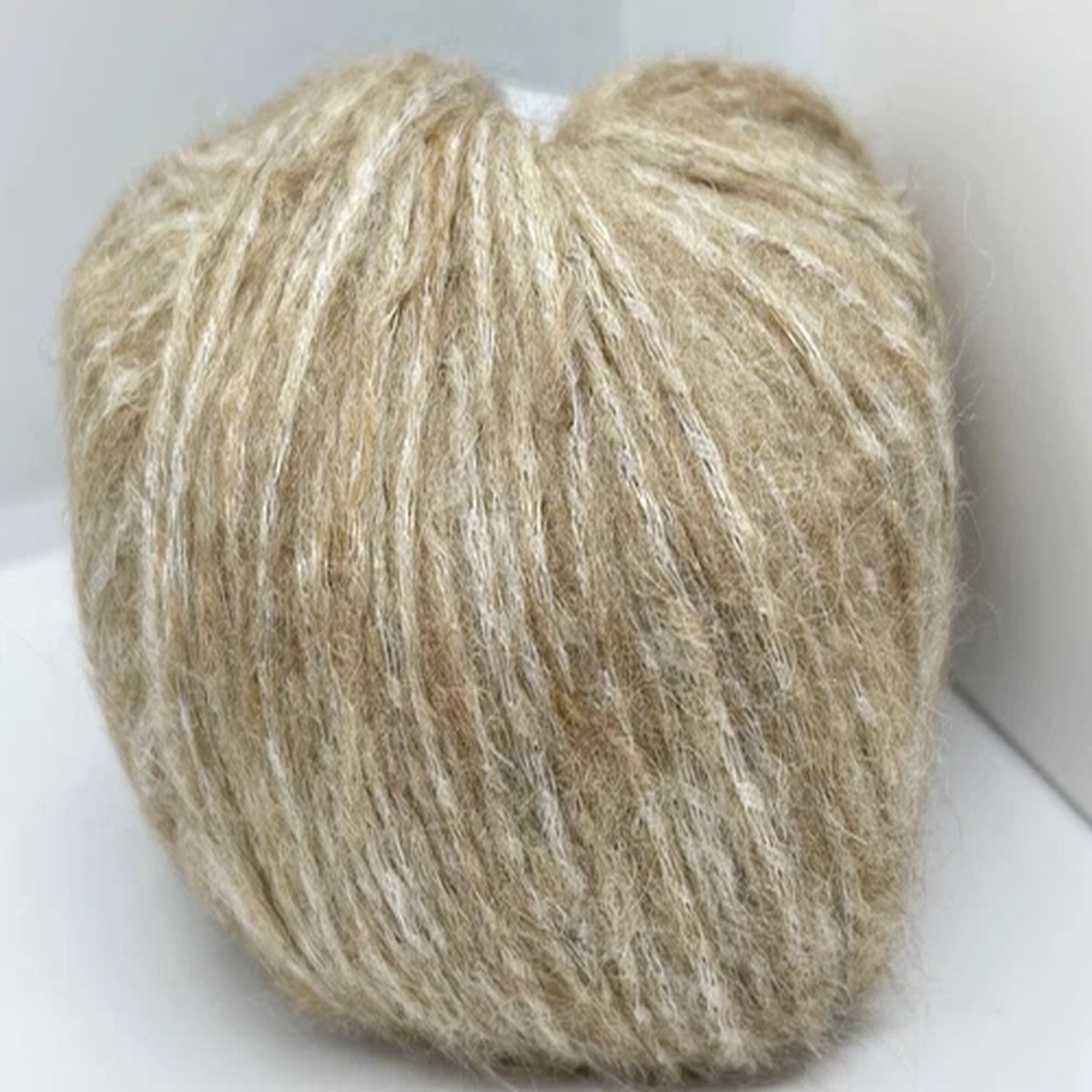 Beige Medley Fuzzy Yarn #69363 Ice Yarns Sale Winter Wool Acrylic Nylon 50g 153y