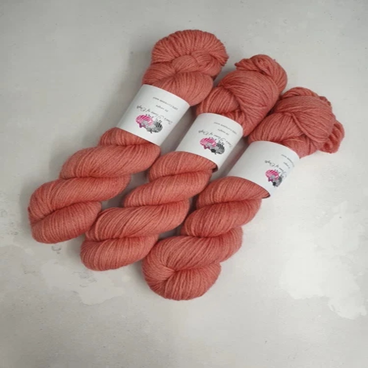 Corriedale DK weight yarn, 100 g, TERRACOTTA