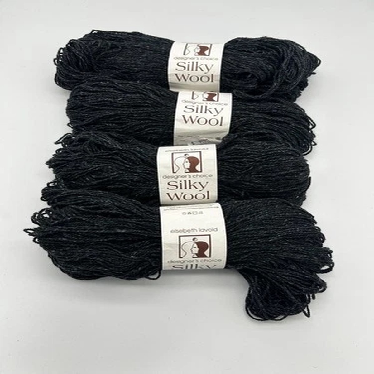 Elsebeth Lavold Silky Wool Yarn Lot of 4 50g Skeins Color 33 Lot 331