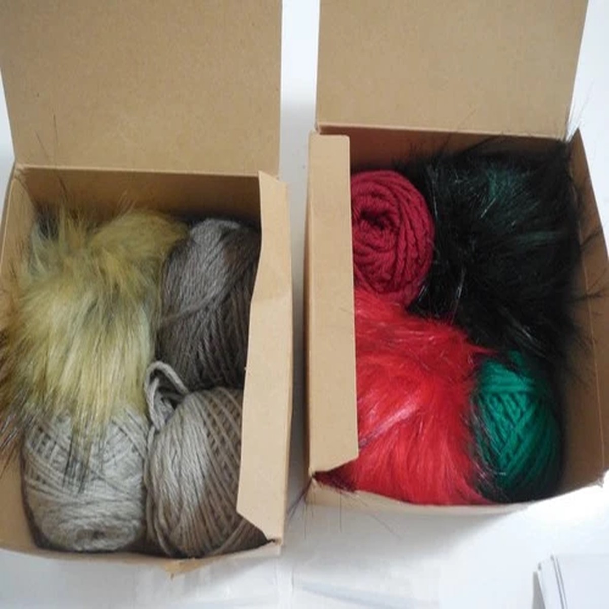 Jimmy Beans Wool Knitting Kit Gnome Ornament lot of 5 Christmas Pattern