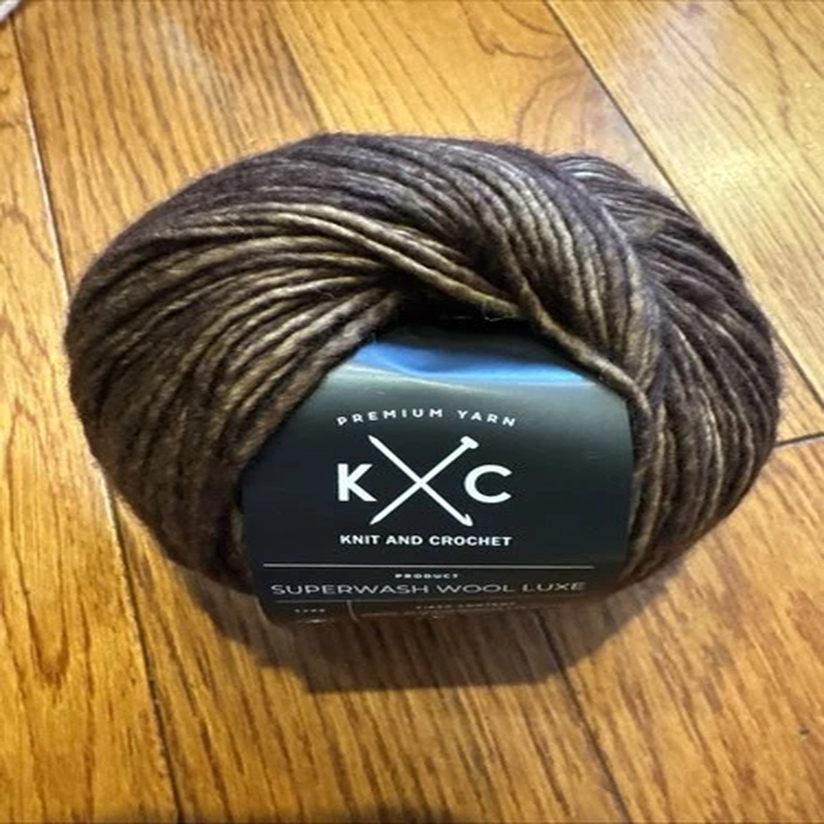 K & C Luxe Superwash 100% Merino Wool Yarn 3.5oz Discontinued Espresso