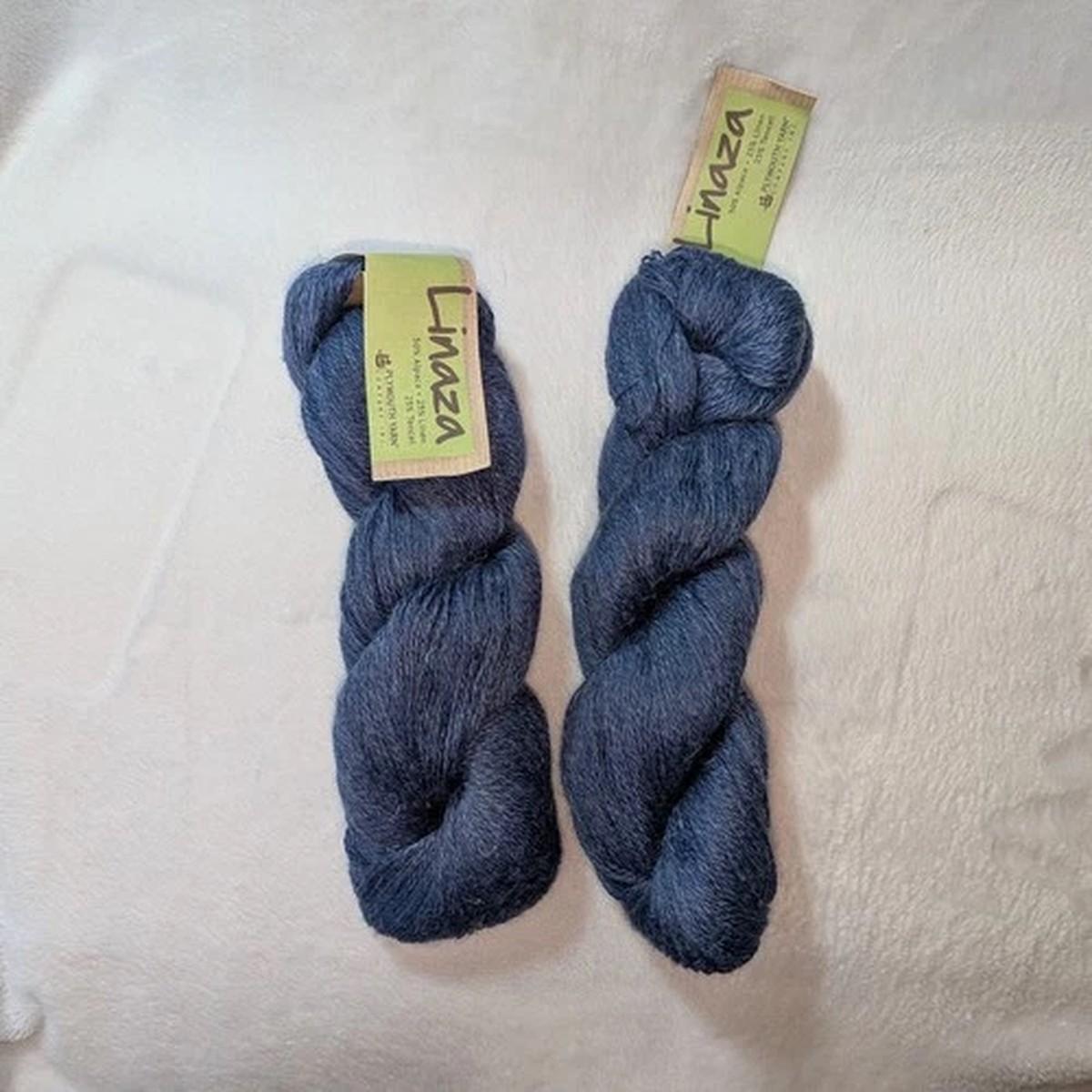 Linaza Plymouth Yarn Alpaca Color 1662 Blue 2 Hanks 100g 440yds