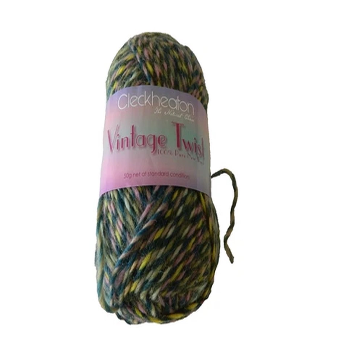 Yarn Cleckheaton VINTAGE TWIST Pure Wool Green Pink Blue Colour Gradient Craft