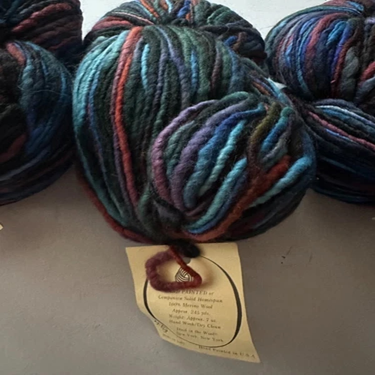 Dyed In The Wool Hand Painted Yarn, 100% Merino Wool, Italy/ USA