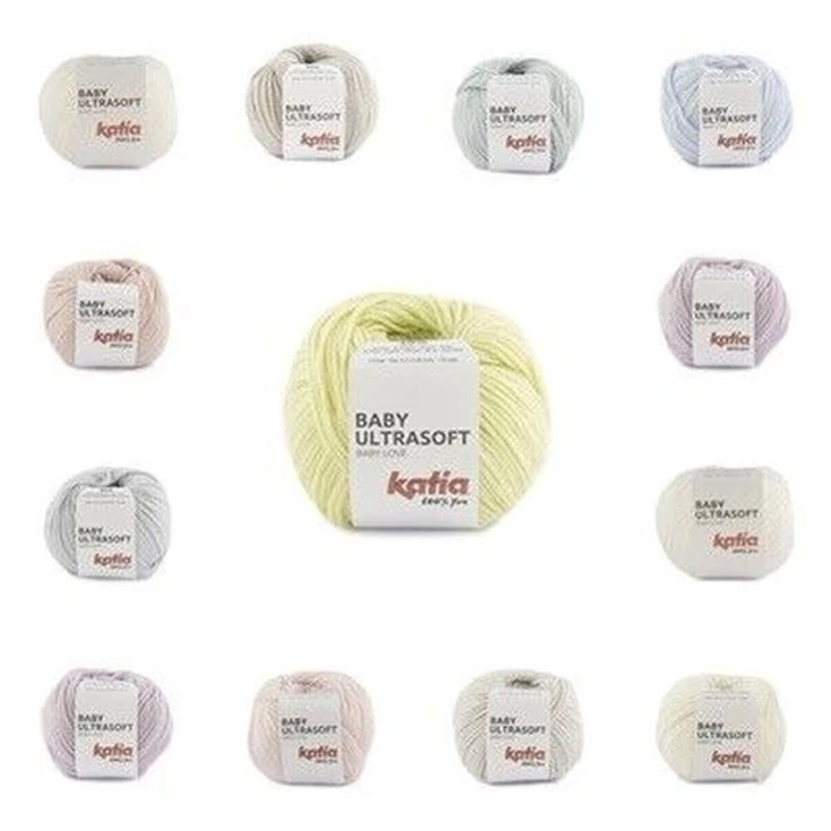 Katia Yarn Baby Ultrasoft 50G 50% Acrylic 50% Polyamide
