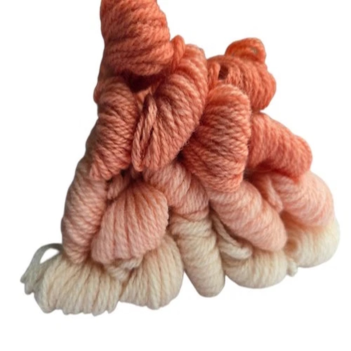 Paternayan Persian Yarn Lot 16 Skeins Peach Salmon 3 Ply Wool Needlepoint