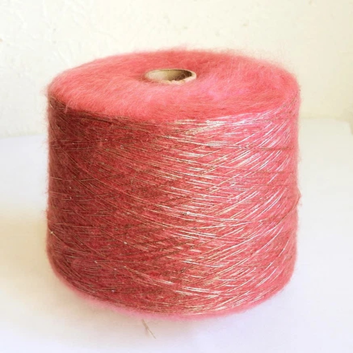 Soft Italian Sequin Mohair Yarns, 10.6 oz / 300 grams Cone