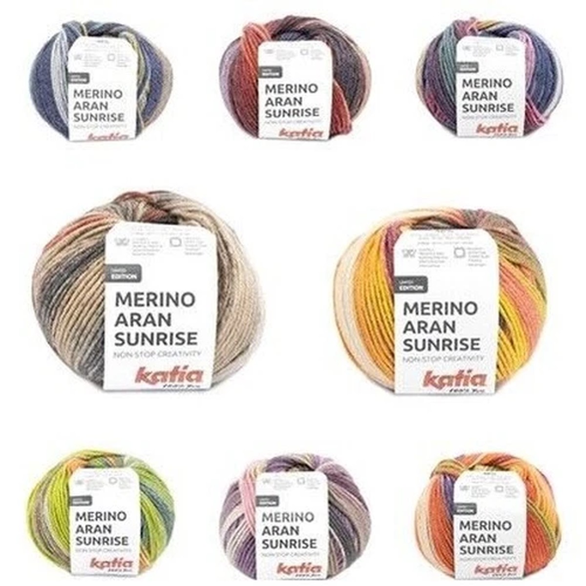 Katia Yarn MERINO ARAN SUNRISE 100g