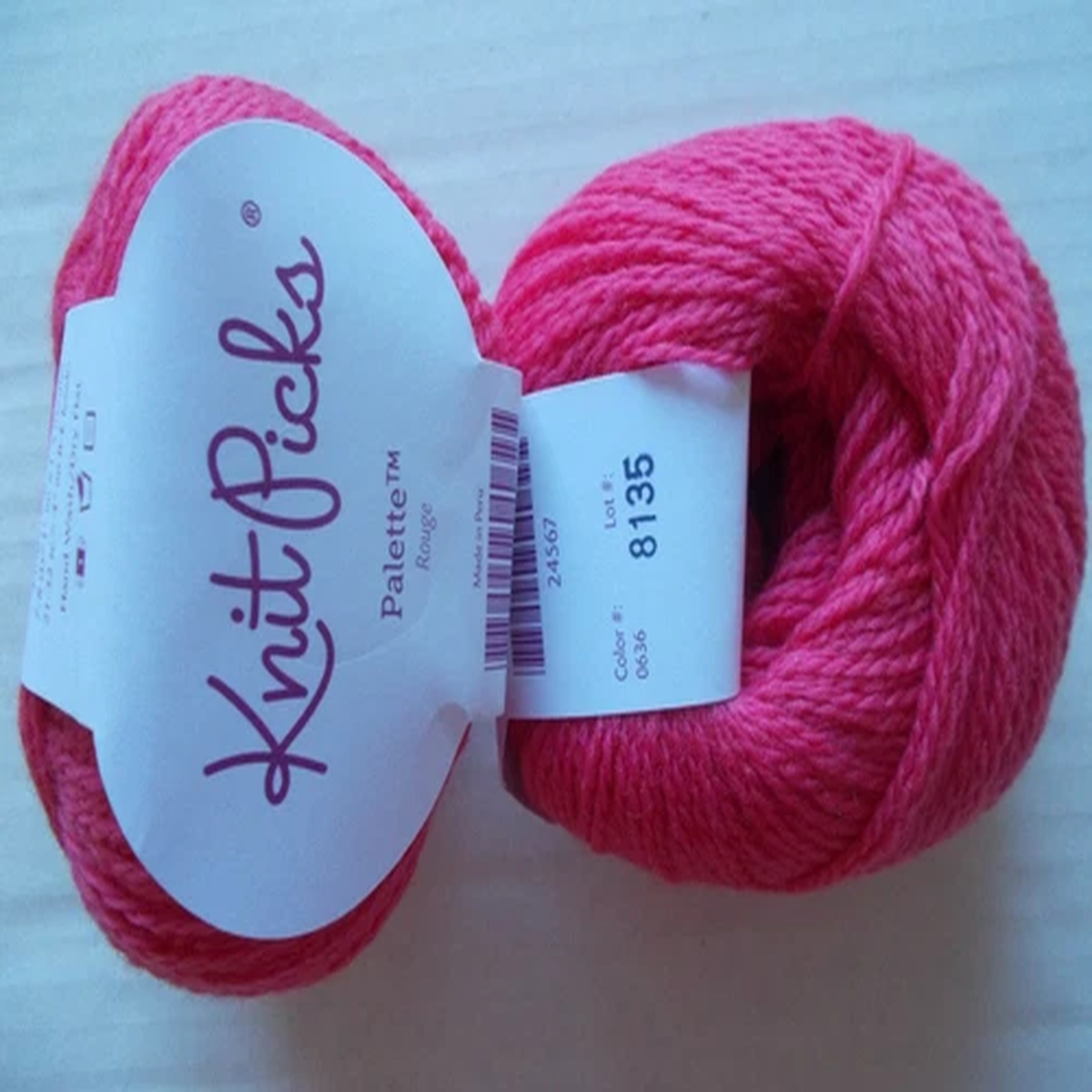 Knit Picks Palette 100% wool yarn, Rogue, lot of 2 (231 yds each)