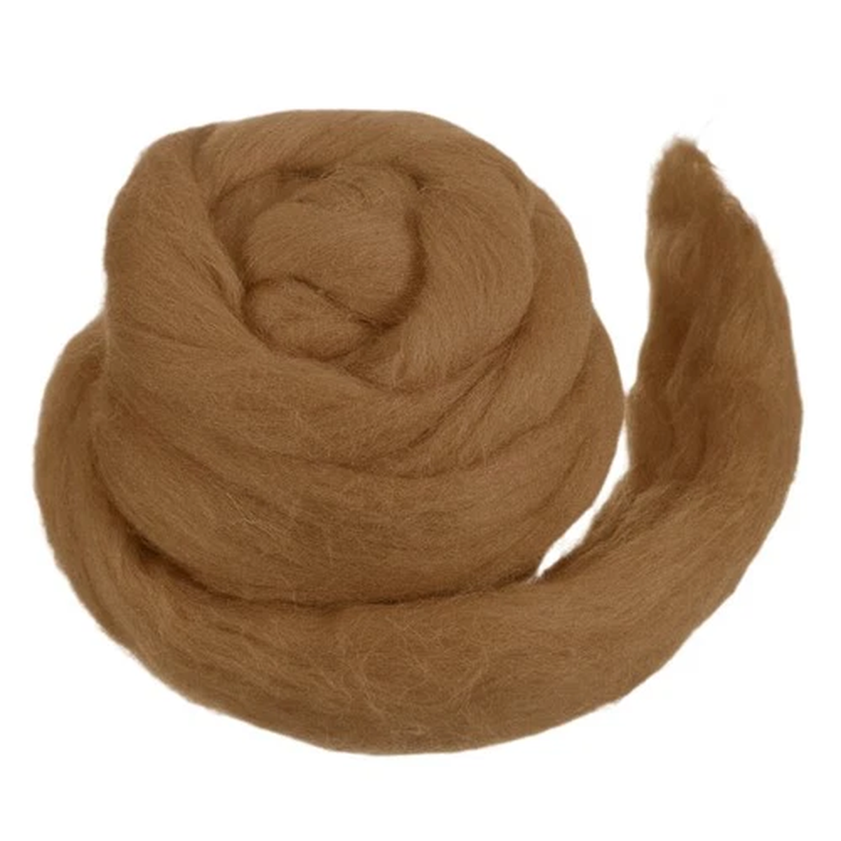 Wool Roving Yarn Soft Felting Wool 50g/1.76oz Chunky Roving Yarn Brown