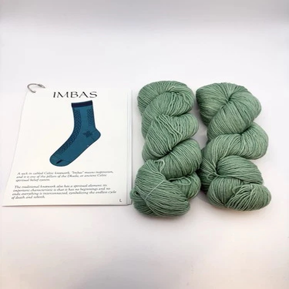 Lot of 2 Jennifer's Flock Sock Leaves of Grass 250yds Fingering Merino Nylon