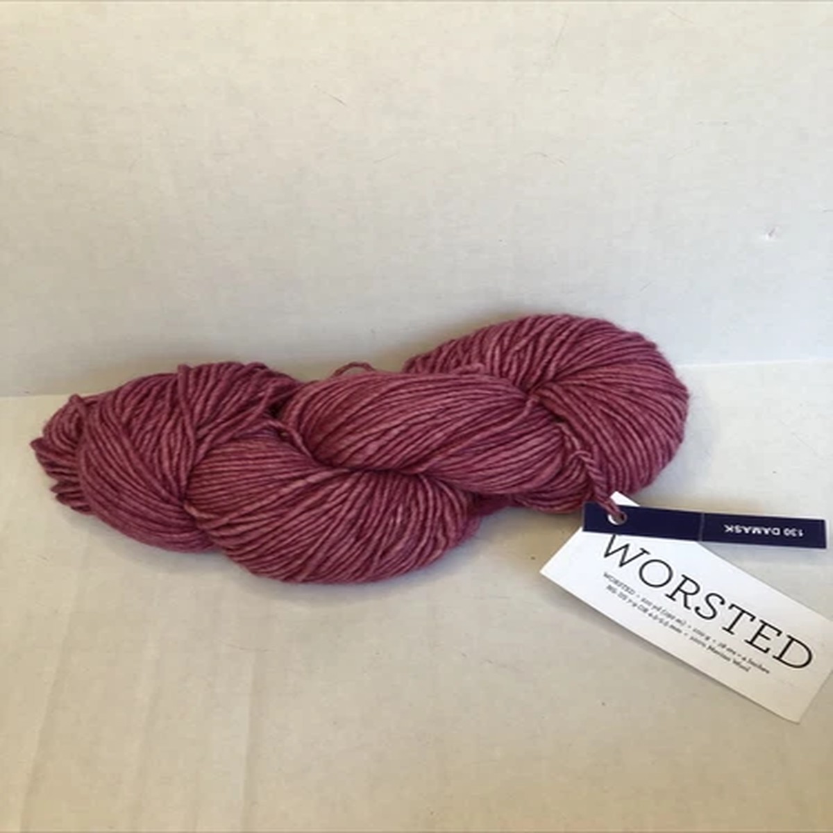 Malabrigo Worsted Yarn 210 yards single ply 100% Merino Wool 130 Damask