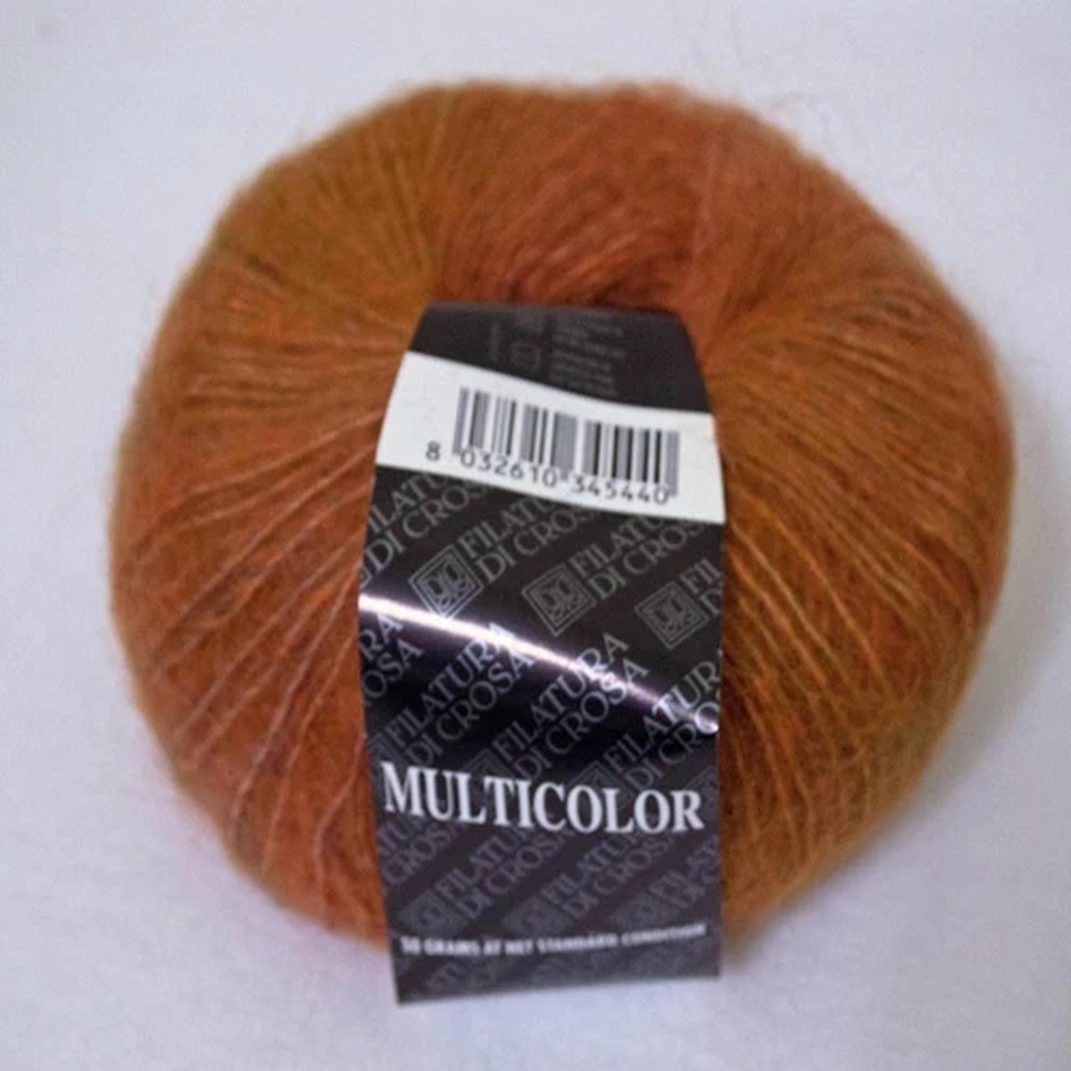 Filatura Di Crosa Multicolor Mohair Blend Yarn Burnt Orange MPN 5008