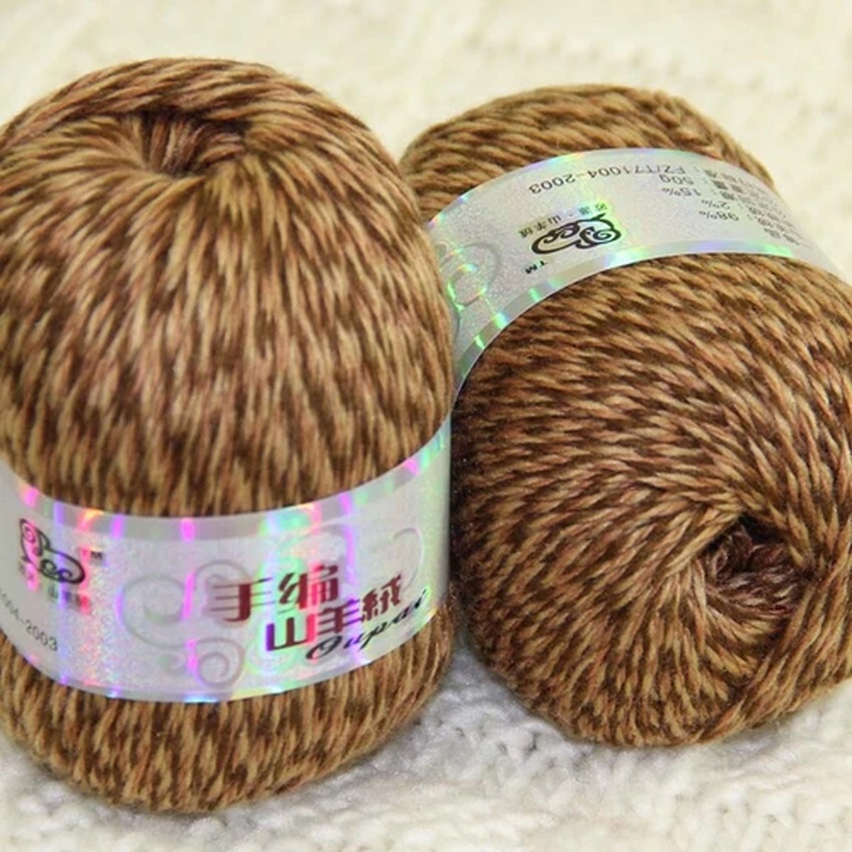 New Sale Soft 2 Skeins x50g Pure Cashmere Blankets Hand Crocheted Wool Yarn 39