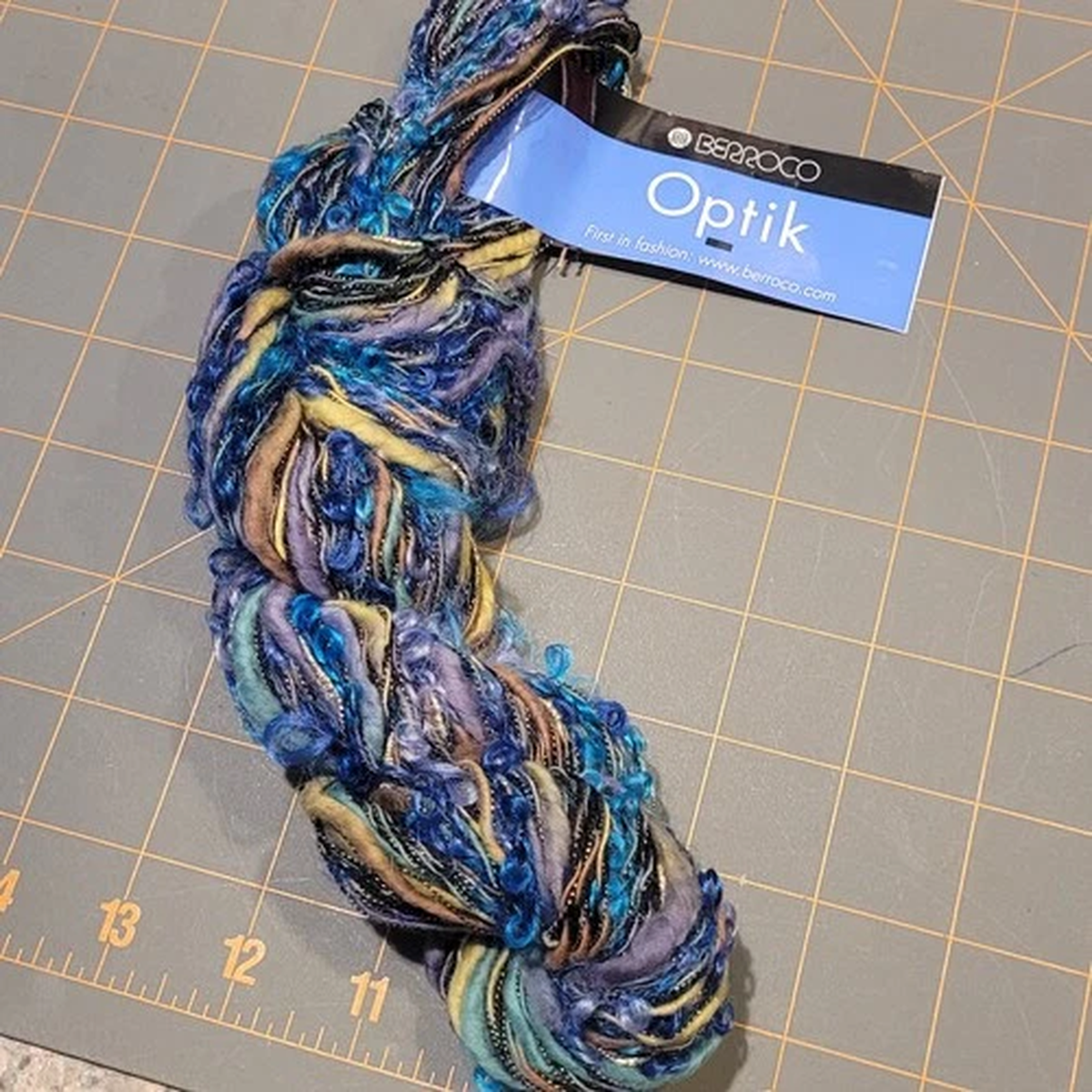 BERROCO OPTIK YARN GREEN BLUE MOHAIR BLEND FRANCE COMBINE SHIPPING