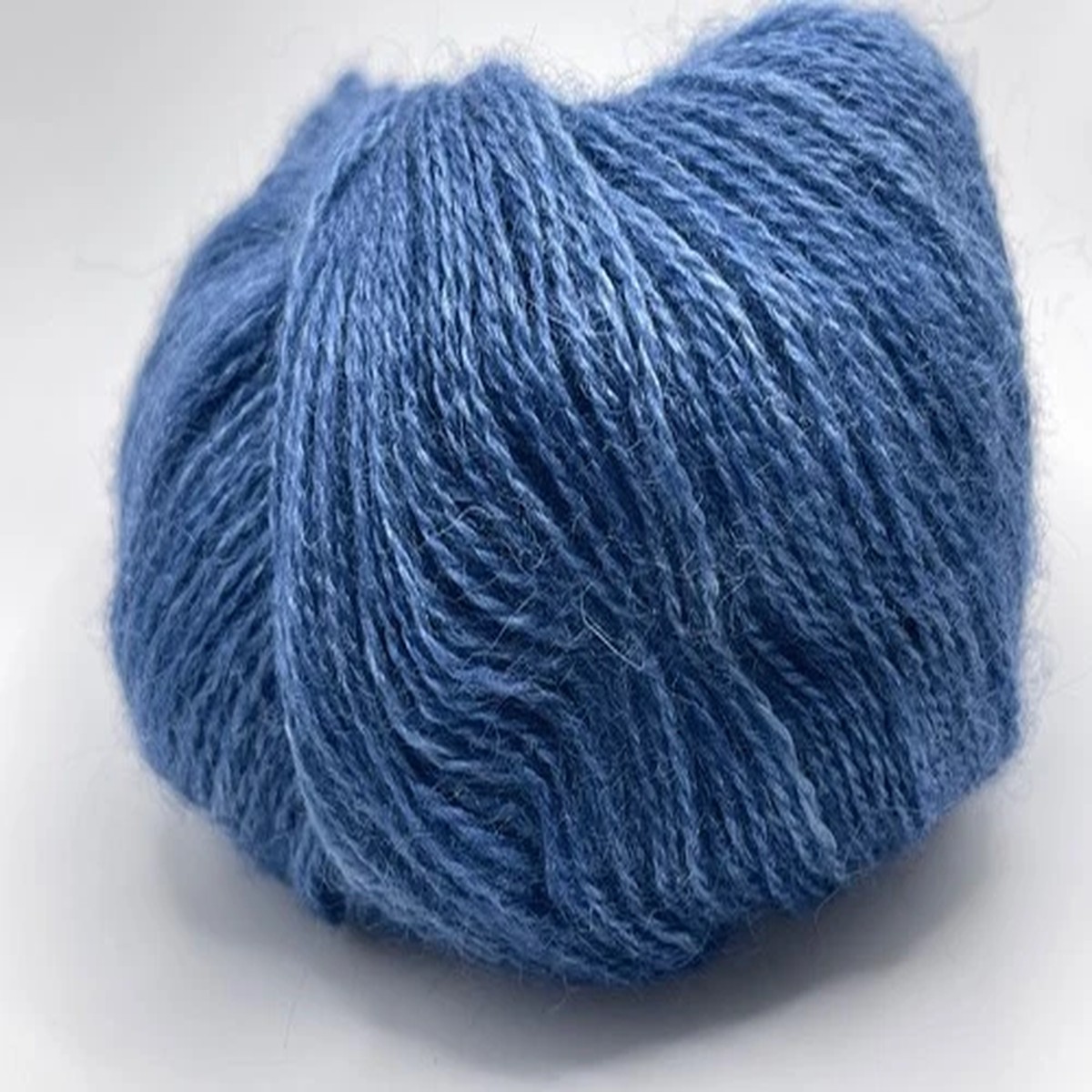 Denim Blue Silk Yarn 37044 Ice Yarns Superfine Silk Merino Mohair 25gr 207yds