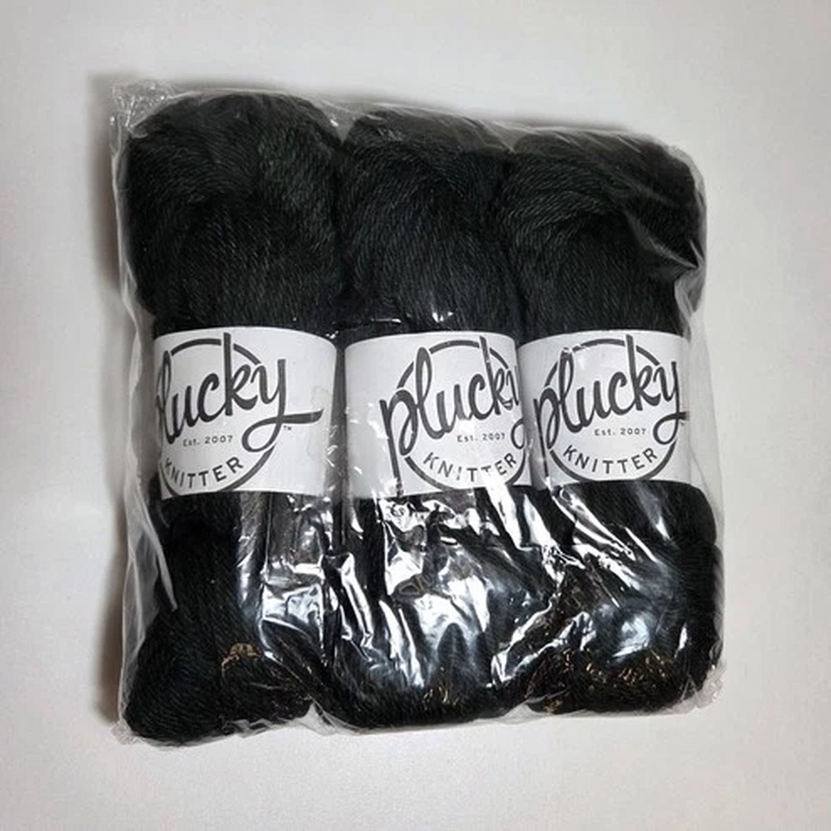 Plucky Knitter Cambridge Chunky Aran Yarn Color Pup Tent 3 Skeins SW Deep Green