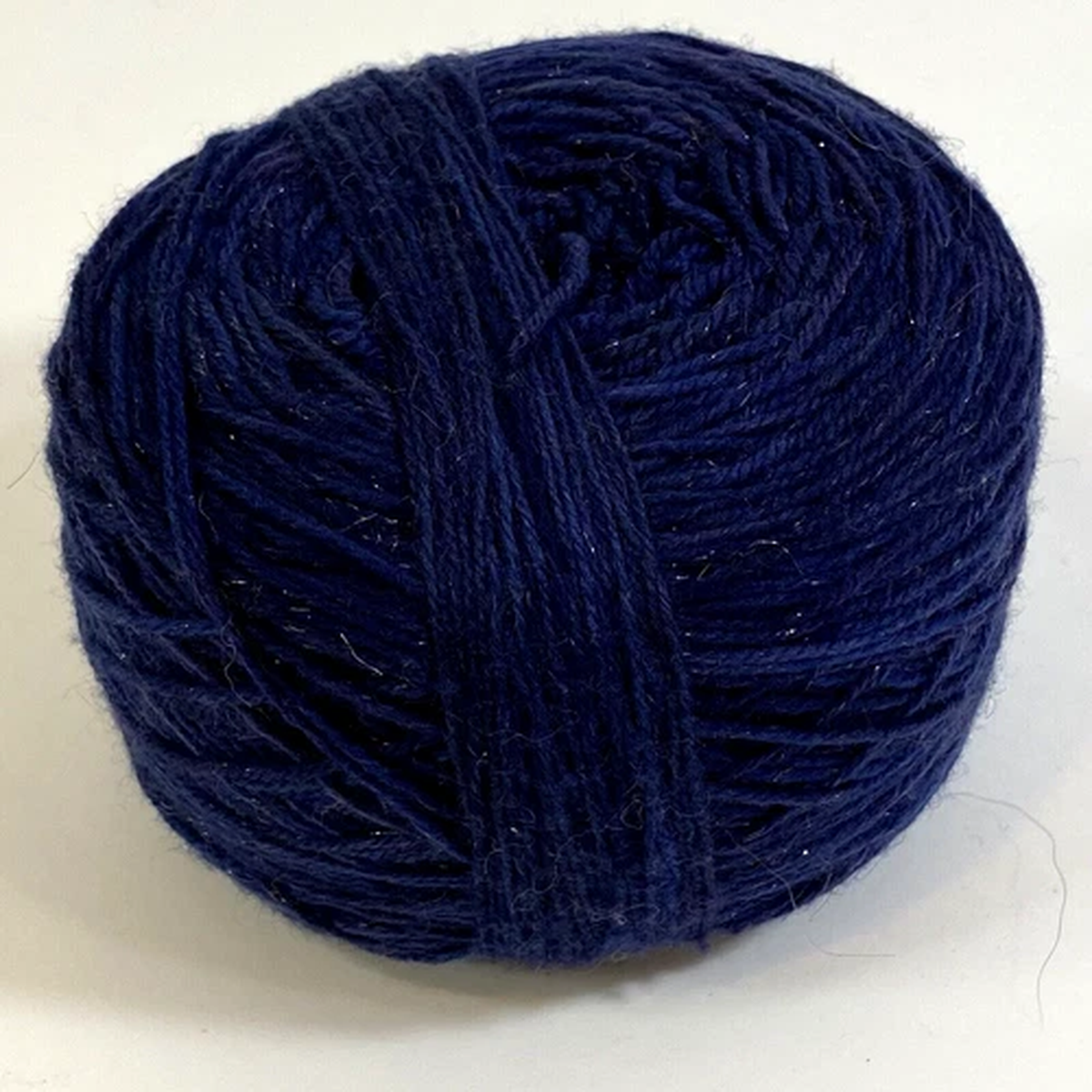 Unbranded Wool/Wool Blend Yarn 4.2 oz - 120 g Blue with Shimmer Sparkle Thread