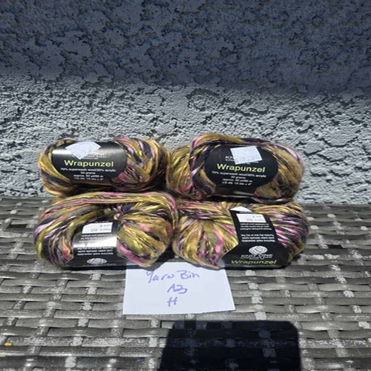 NOS Knit One Crochet Two Wrapunzel 70% Superwash Wool 30% Acrylic 50 Gram 93 yds
