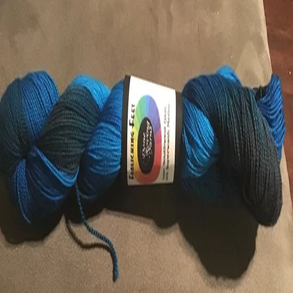 Done Roving - Frolicking Feet Hand Painted Superwash Merino Sock Southwest Gem