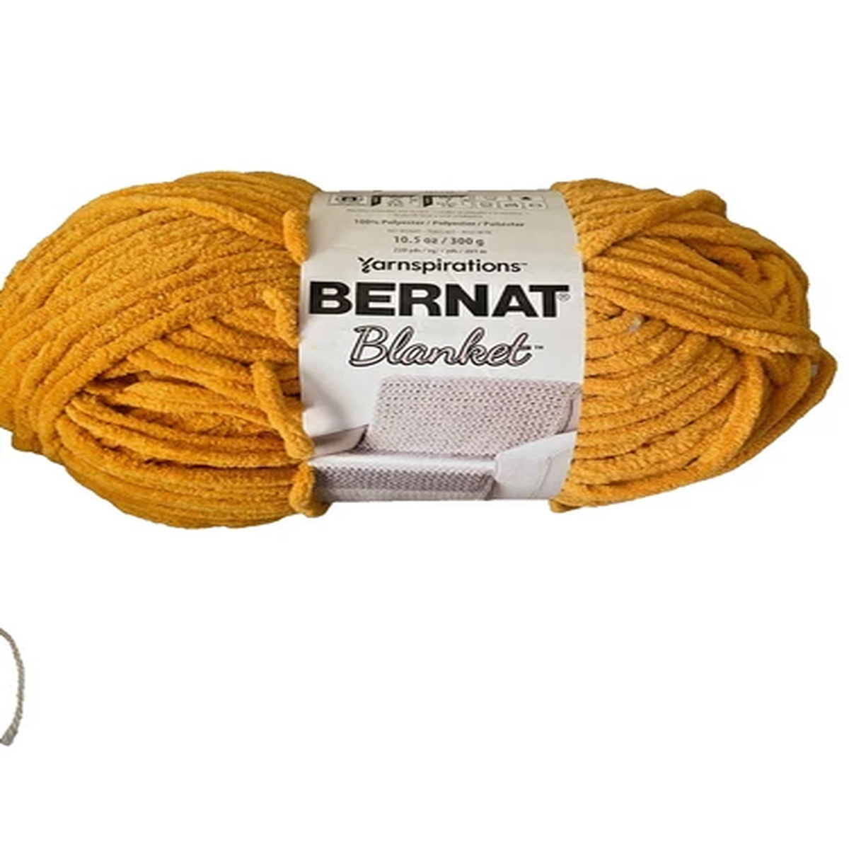 NEW Bernat Blanket Yarnspirations Burnt Mustard yarn skein 220Yrds
