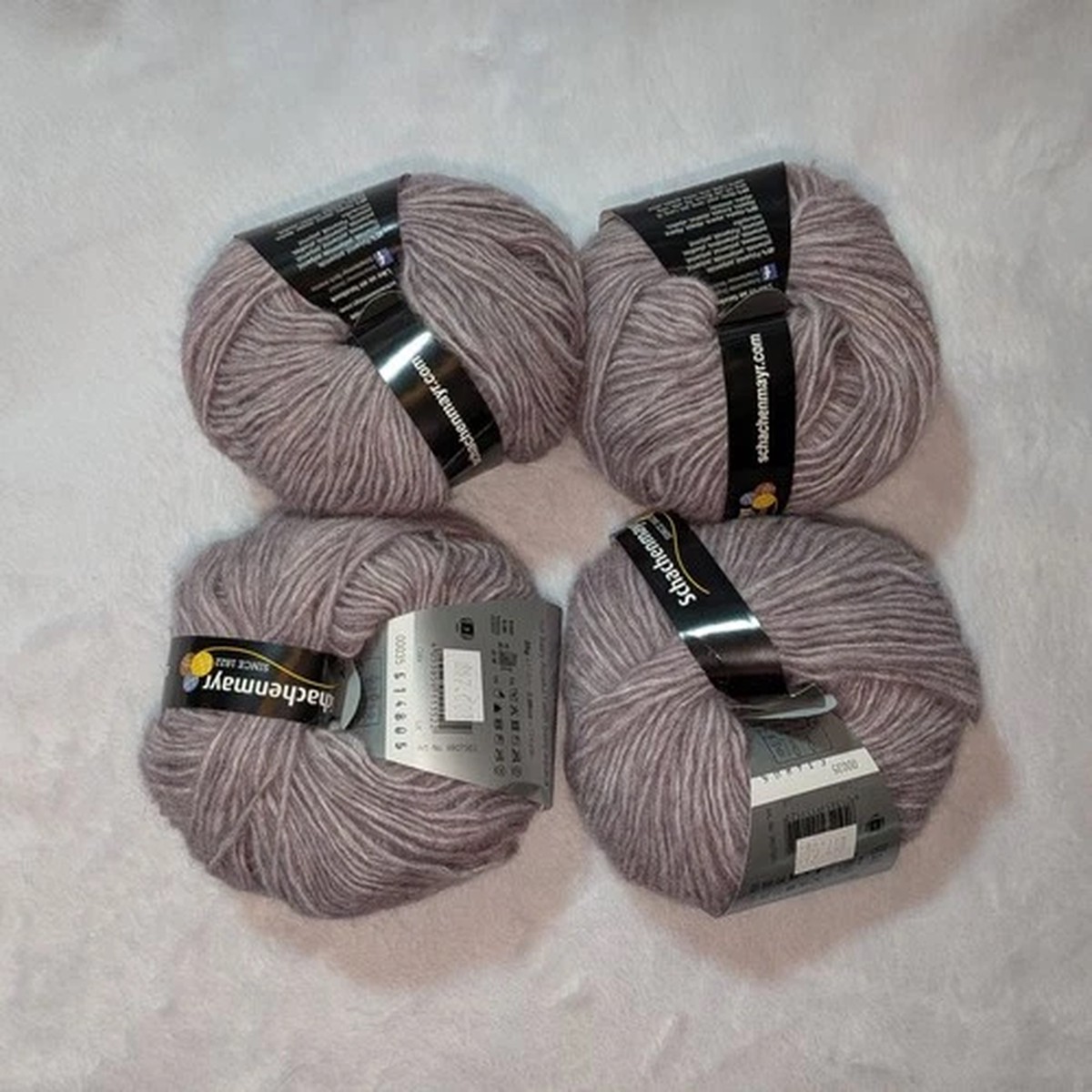 Schachenmayr Alpaca Yarn Fashion Soft Mix Color 0035 Purple 4 Balls 25g 113m