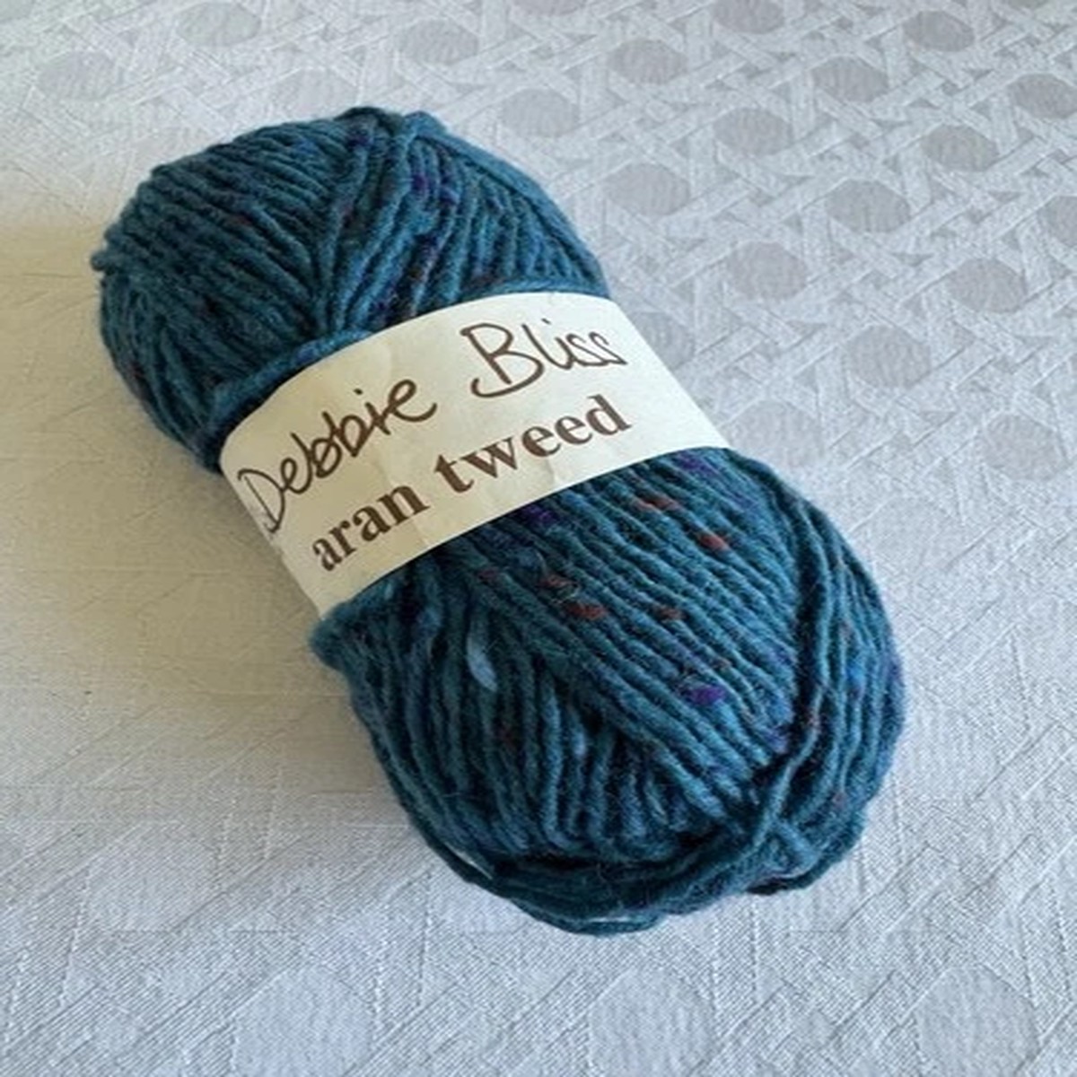 Debbie Bliss Aran Tweed Blue Wool Yarn
