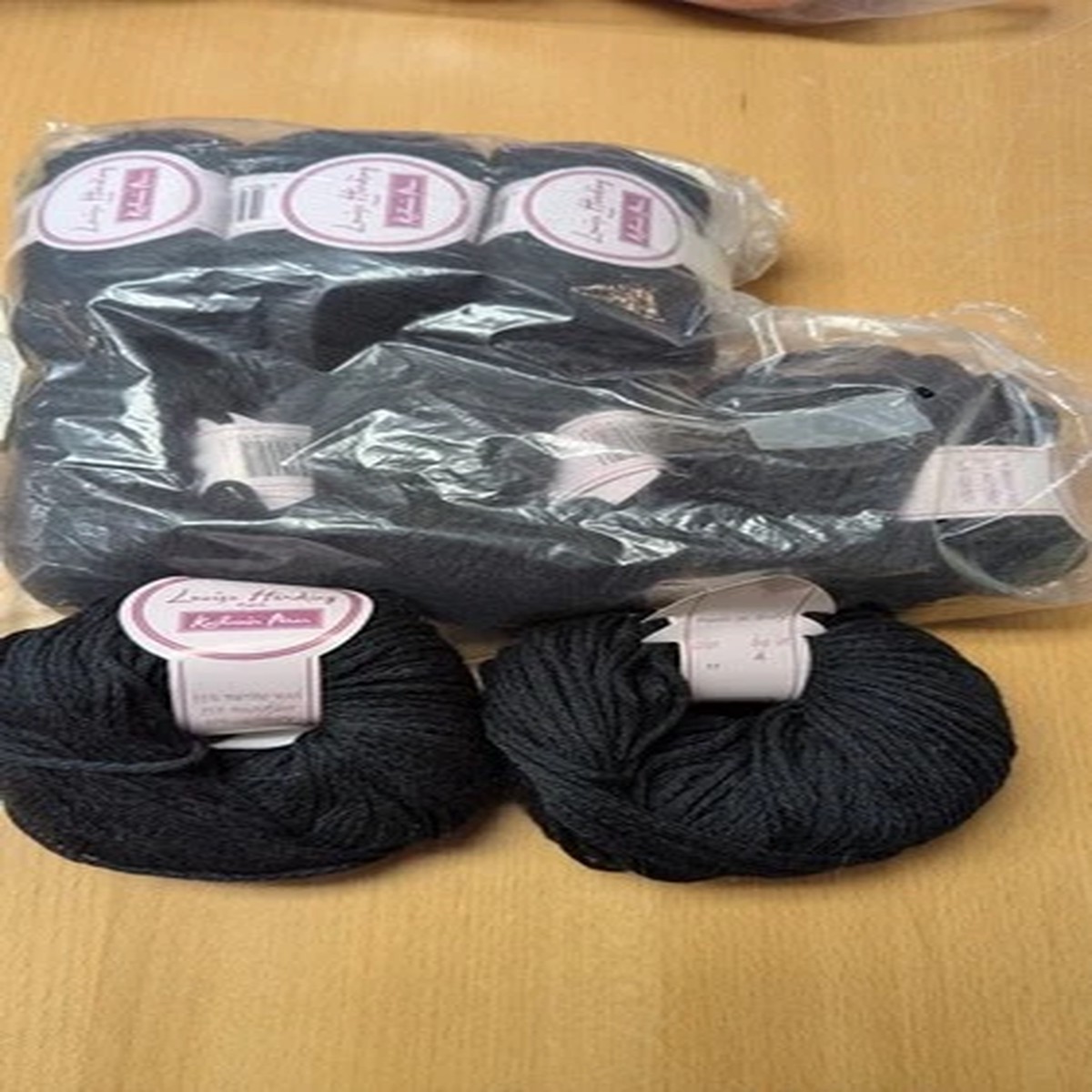 Louisa Harding Kashmir Aran - Color 11 - 8 Skeins Black