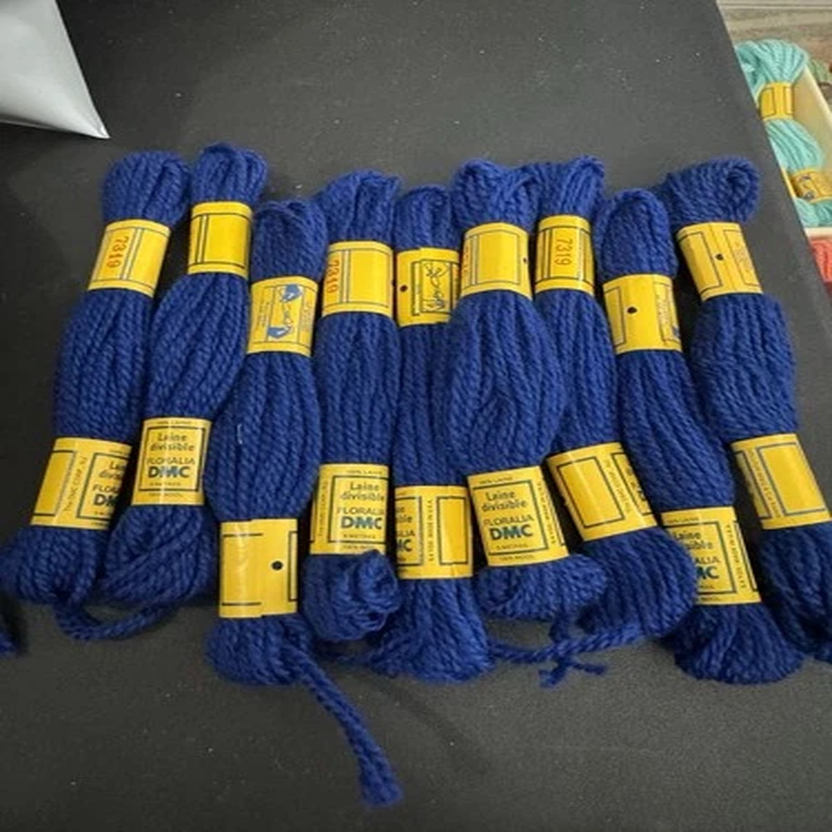 9 skiens DMC FLORALIA 3 Ply Persian Wool Yarn Laine Divisible 7319