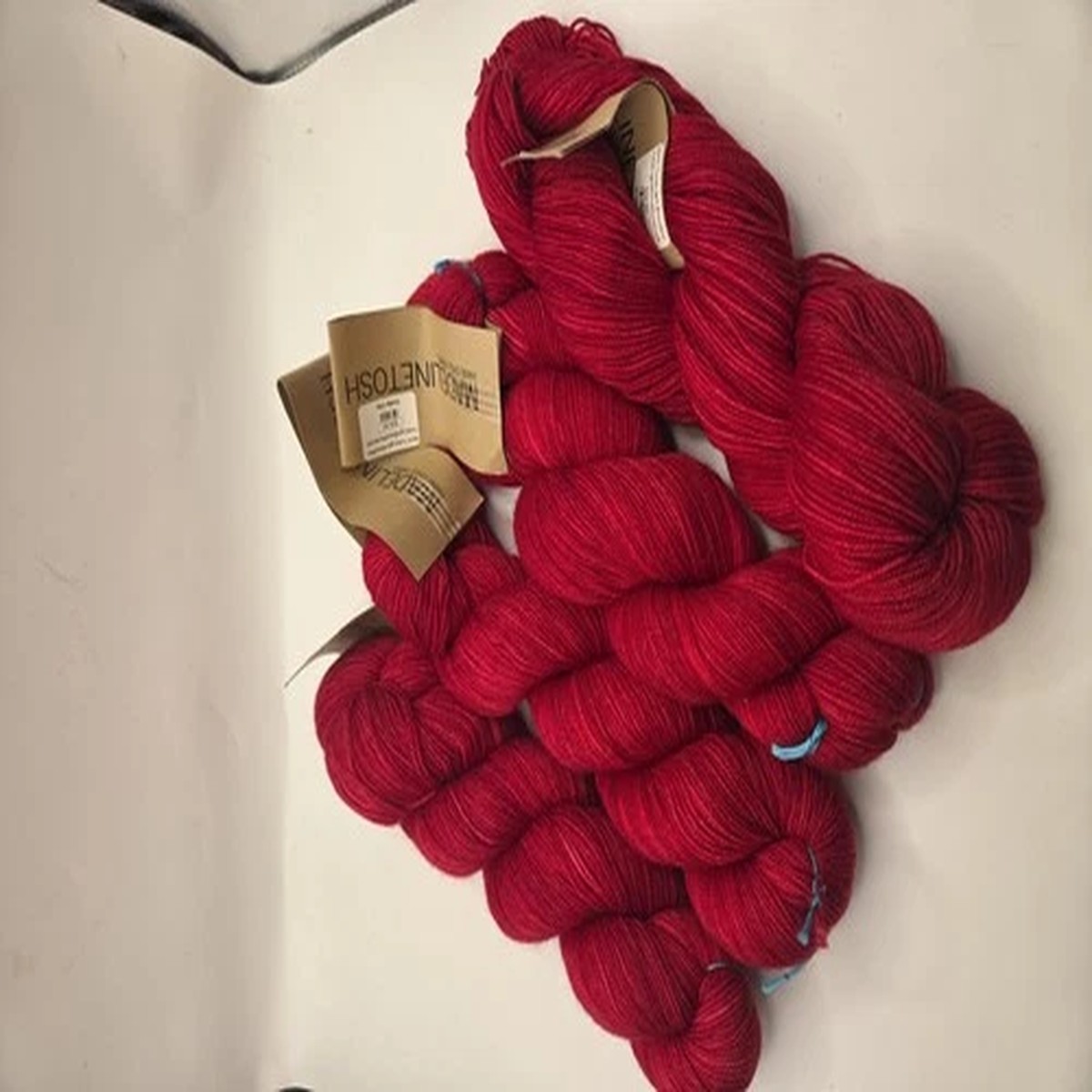 4 Skeins Madelinetosh Twist Light Blood Runs Cold 75% Merino Wool / 25% Nylon Fi